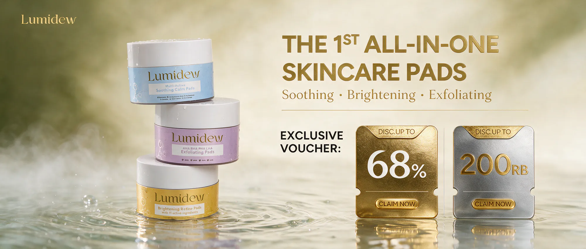 The 1st All-In-One Skincare Pads — Soothing, Brightening, Exfoliating