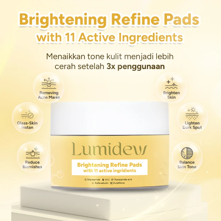 Lumidew Brightening Refine Pads with 11 Active Ingredients